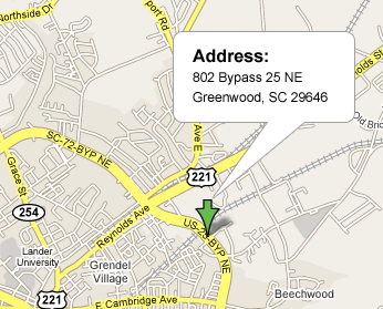 Map to SCM Greenwood